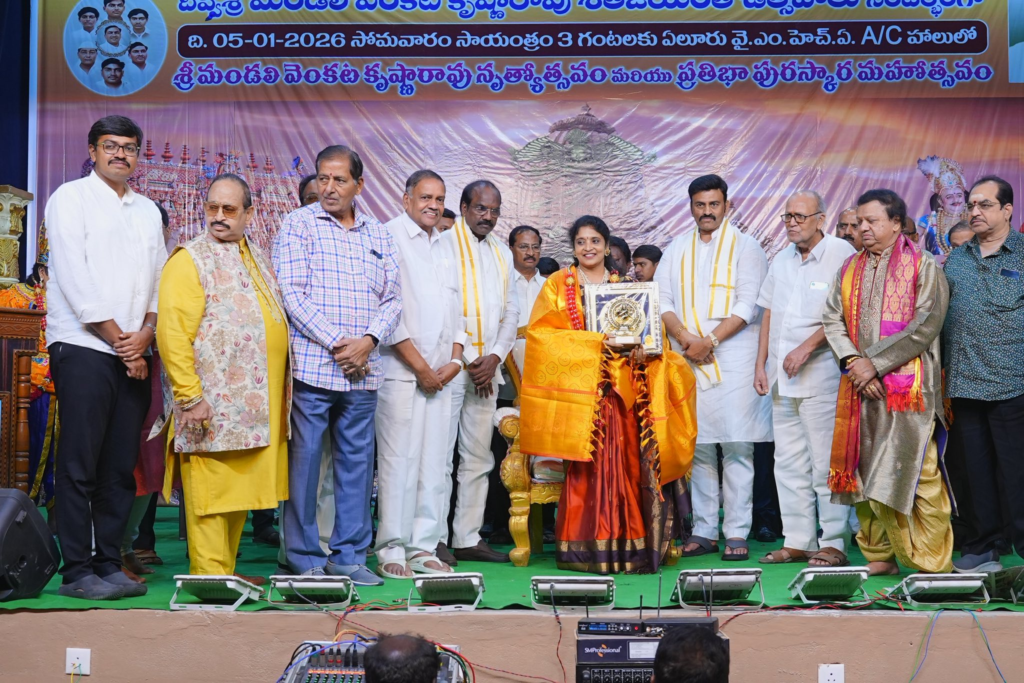 Diviseema Gandhi – Sri Mandali Venkata Krishna Rao Gaari Award from Hon’ble Deputy Speaker Sri Kanumuri Raghu Rama Krishna Raju